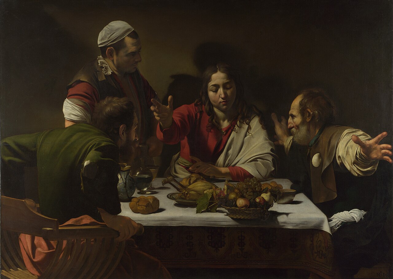 The Supper at Emmaus by Caravaggio (public domain)