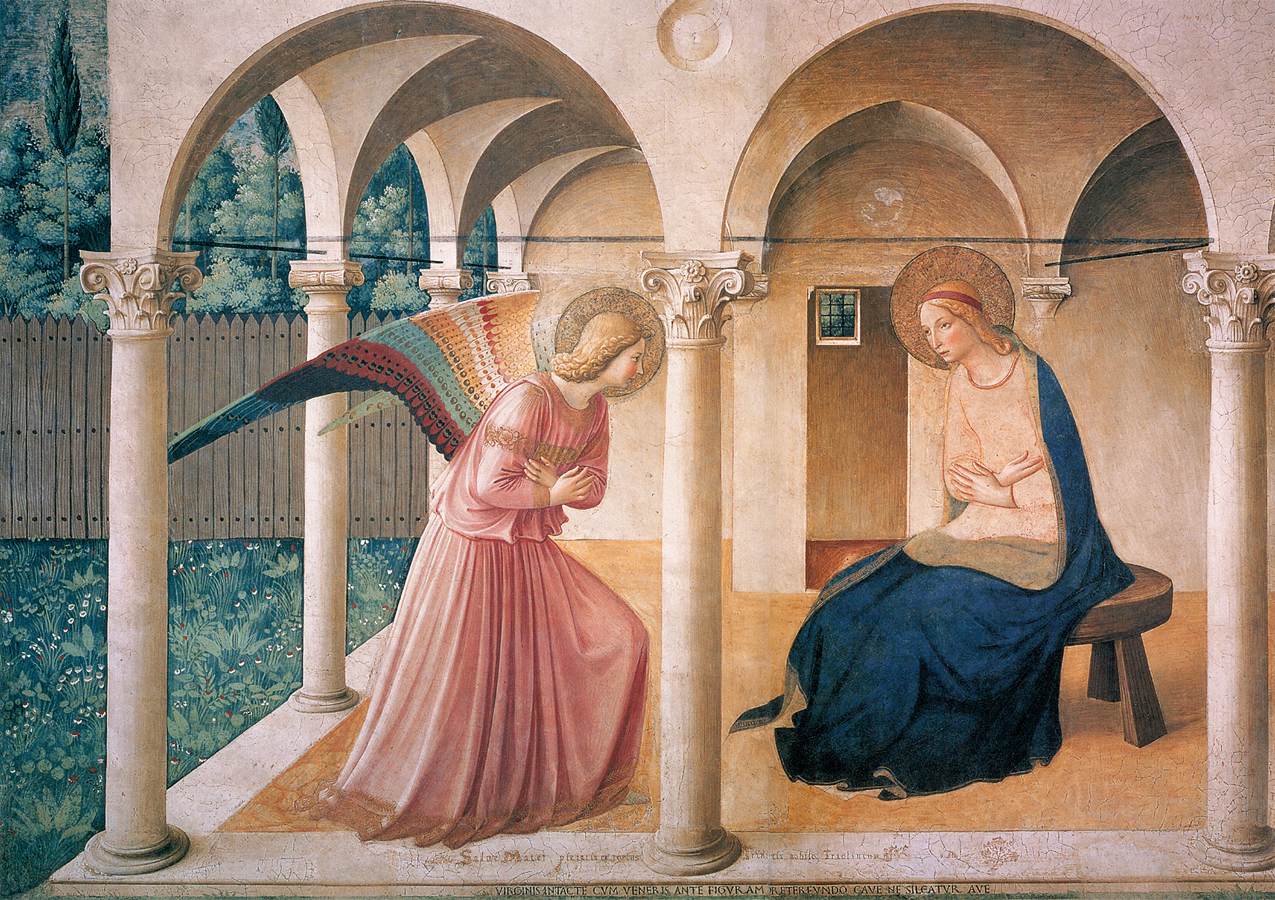 The Annunciation by Fra Angelico (public domain)